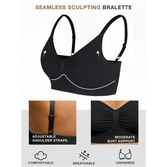 NWT Women's Black Sculpt Push-Up Bra Multiple Sizes - Picture 5 of 8